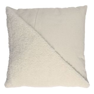 Coussin Déco "bouclette" 40x40cm Beige