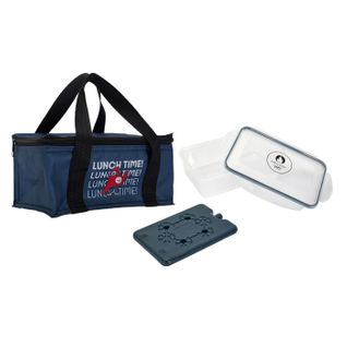 Lunch Box Avec Boite Et Pain De Glace - Mascotte Jo 2024 - Bleu