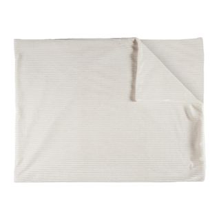 Plaid En Flanelle "grosse Côtes" 150x200cm Blanc