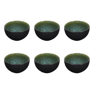 Lot De 6 Bols "elia" 66cl Vert