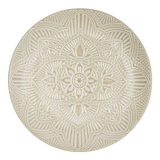 Lot De 6 Assiettes Plates "sahara" 27cm Beige