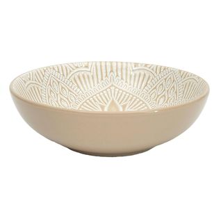 Lot De 6 Assiettes Creuses "sahara" 18cm Beige