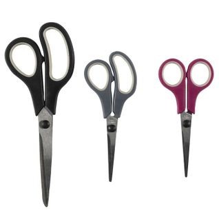 Lot De 3 Ciseaux De Cuisine "inox" 19cm Multicolore