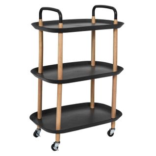 Desserte De Cuisine 3 Niveaux "kaleo" 81cm Noir