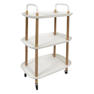 Desserte De Cuisine 3 Niveaux "kaleo" 81cm Blanc