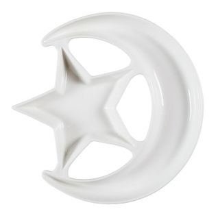 Plat De Présentation "nuit Étoilée" 25cm Blanc