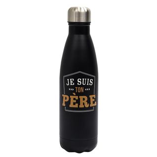 Bouteille Isotherme En Inox "je Suis Ton Père" 50cl Noir