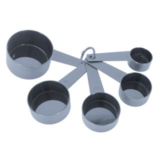 Lot De 5 Cuillères Doseuses "cup" 15cm Gris