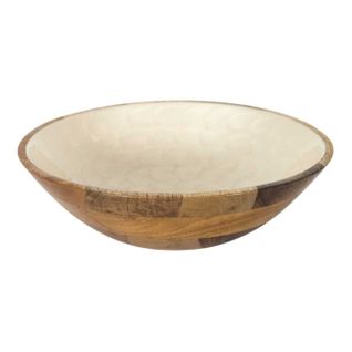 Saladier En Bois "nerina" 27cm Beige