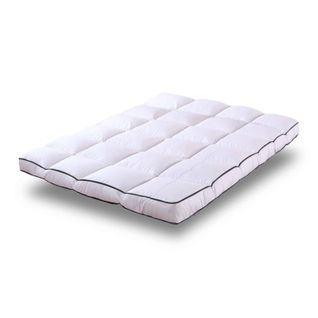 Surmatelas Plumes 90x190 Cm - Epaisseur 8 Cm - 100% Plumes De Canard - Sangles De Maintien