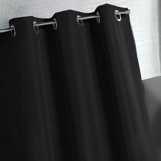 Rideau D'extérieur En Tissu Déperlant - 140x260 Cm - Noir