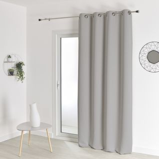 Rideau Occultant Ignifugé Non Feu M1 - 140x260 Cm - Gris Perle