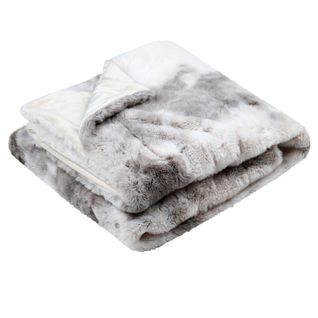 Plaid En Fausse Fourrure Ultra Douce - 180x220 Cm - Naturel