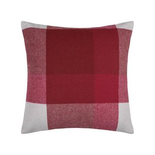 Coussin Canapé - Effet Laine - 45x45 Cm - Rouge