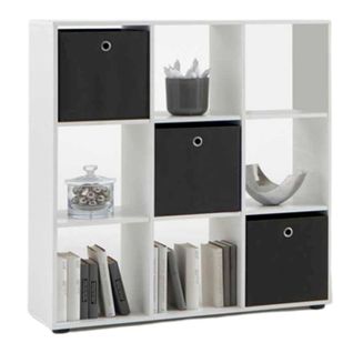 Étagère 9 Cases Design "gaman" 108cm Blanc