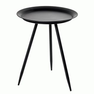 Table D'appoint Coloris Noir En Métal - H 40 X Ø 48 Cm