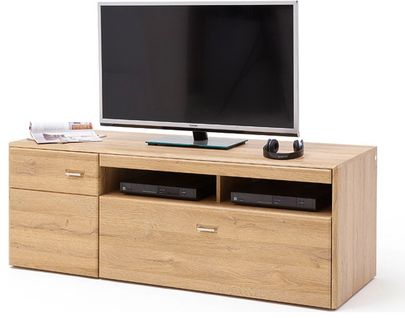 Meuble TV Coloris Imitation Chêne Grandson - L. 148 X H. 55 X P. 52 Cm