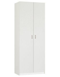 Armoire / Meuble De Rangement, Coloris Blanc - H. 180 X L. 80 X P. 35 Cm