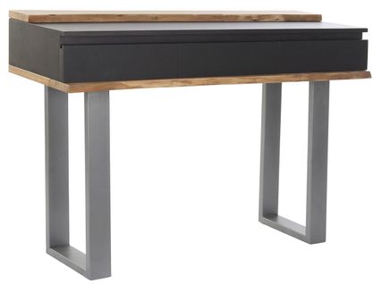 Console Table En Bois De Manguier Coloris Marron/noir - Longueur 115 X Profondeur 40 X Hauteur 80 Cm