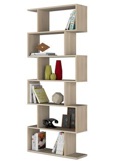 Etagère Polyvalente En Panneau De Particules Mélaminé - H. 192 X L. 80 Cm X P. 24 Cm