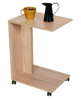 Table D'appoint En Bois Coloris Chêne Cambrian - Longueur 45 X Profondeur 35 X Hauteur 65 Cm