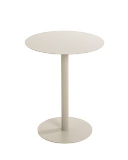 Bout de canapé Ronde Sur Pied En Métal Coloris Gris - Diamètre 40 X Hauteur 50 Cm