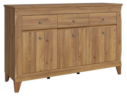 Commode Meuble De Rangement à 3 Portes Et 3 Tiroirs à Fermeture Soft