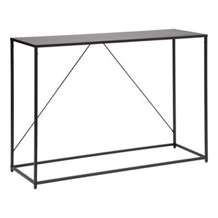 Table Console En Métal Noir - Longueur 120 X Profondeur 40 X Hauteur 85 Cm
