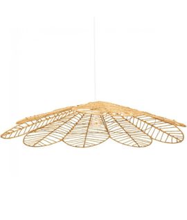 Luminaire Suspension En Corde Naturelle, Coloris Beige - Diamètre 98 X Hauteur 110 Cm