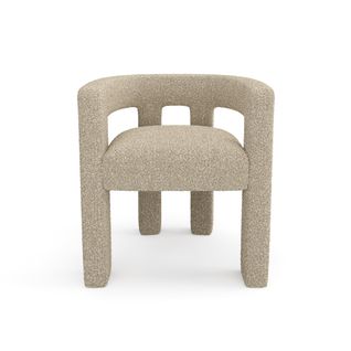 Fauteuil De Salle à Manger Bouclette Taupe