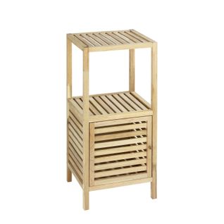 Etagère De Salle De Bain En Bois Norway - L. 39,5 X H. 86 Cm - Marron Noix