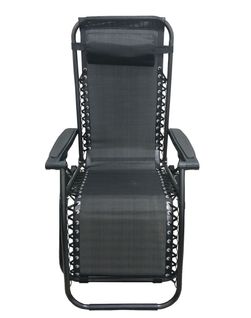 Fauteuil Relax De Jardin Pliable Aruba - Gris Foncé