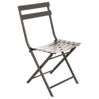 Chaise De Jardin Pliable En Métal Greensboro - Gris Tonka