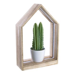 Etagère Décorative En Bois Et Détails LED L.20xh.31,50cm - Marron