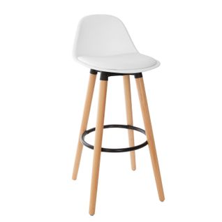 Tabouret De Bar Scandi Maxon - H. 92 Cm - Blanc