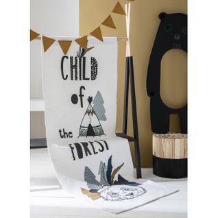 Tapis De Chambre Enfant Forest - L. 170 X L. 60 Cm - Blanc