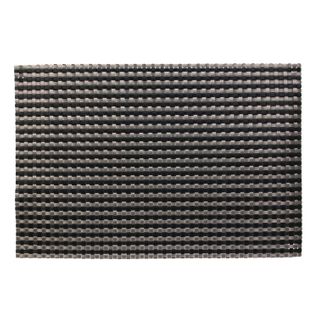 Set De Table Design Axel - L. 45 X L. 30 Cm - Noir Et Argent