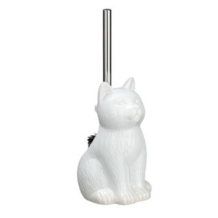 Brosse Wc Cat En Céramique - Blanc
