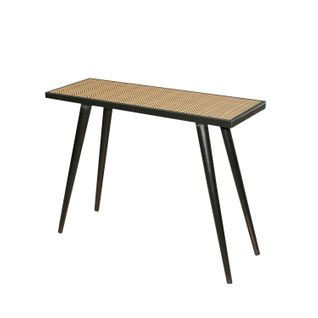 Console Chealsea En Bois à Motif Chevron - Marron Et Noir