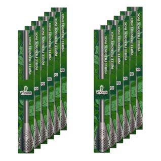 Lot 12x Paille Filtrante à Maté 17,5cm - Bombilla