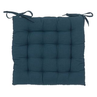 Galette De Chaise - 38 X 38 Cm - Bleu Foncé