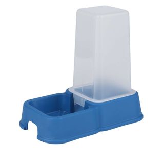 Distributeur De Croquettes Et D'eau - 1,5 L - Bleu