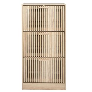 Meuble à Chaussures Avec 3 Portes Saulk - Marron