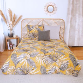 Parure De Lit Adelanto - Microfibre 72 G/m² - 220 X 240 Cm - Jaune