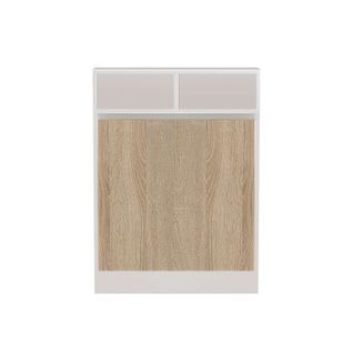 Table Pliante Aymar En Bois - Blanc Et Beige