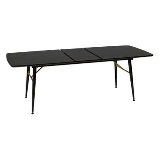Table à Manger Extensible En Bois Pour 6 à 8 Personnes Aubrey - Noir