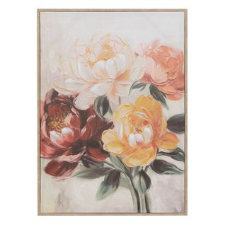 Toile Peinte Encadrée Ophelia - 52 X 72 Cm - Multicolore