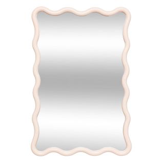 Miroir Mural Vague Judy - 60 X 38 Cm - Beige