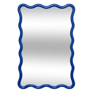 Miroir Mural Vague Judy - 60 X 38 Cm - Bleu