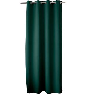 Rideau Occultant Basic à 8 Oeillets - 140 X 240 Cm - Vert Foncé